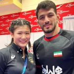 علاقمندی زن ژاپنی به دین اسلام بخاطر کشتی گیر ایرانی