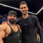 تمرینات بدنسازی سیدحسین حسینی با هادی چوپان، قهرمان مستر المپیا