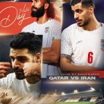 پوستر فدراسیون فوتبال برای بازی امروز با قطر